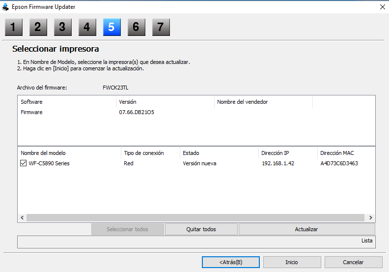 ¿Cómo actualizar el firmware de mi impresora EPSON?